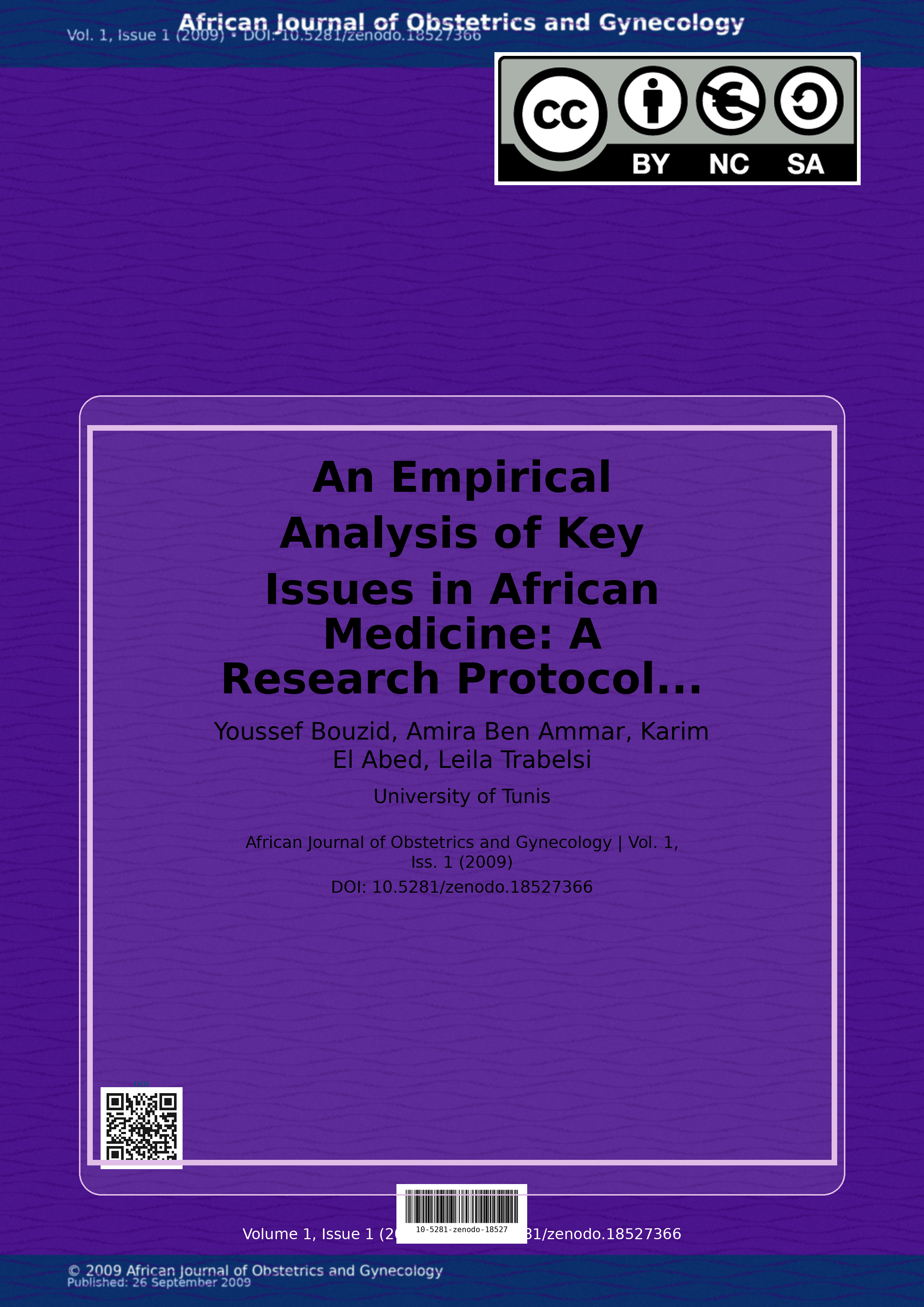 Cover image for: An Empirical Analysis of Key Issues in African Medicine
