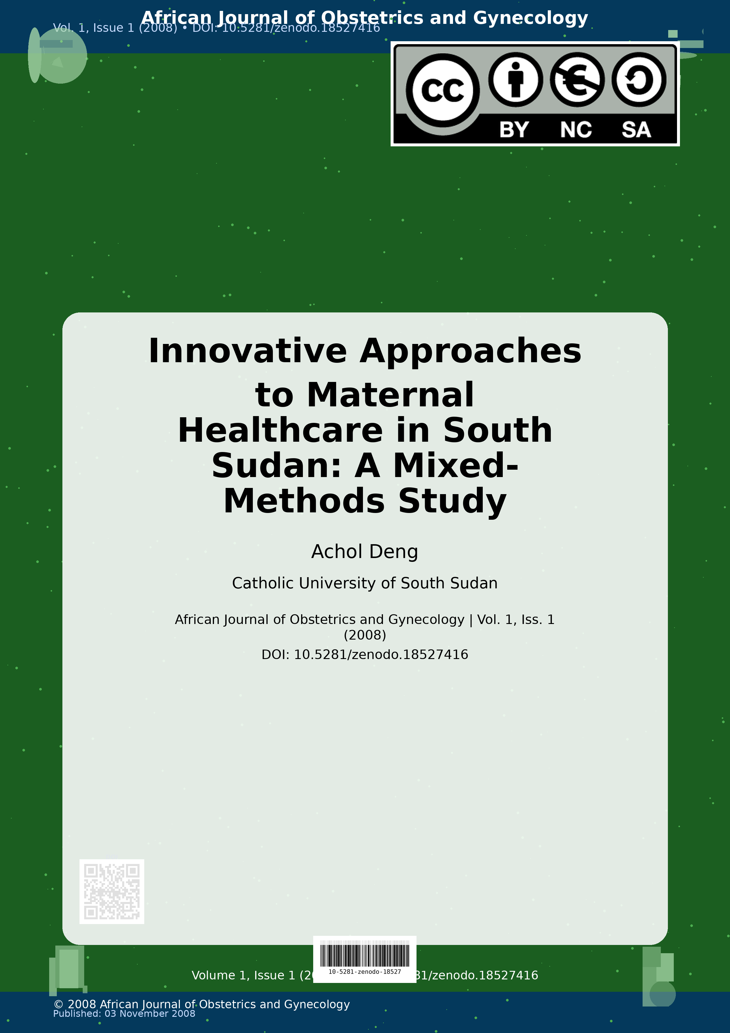 Cover image for: Innovative Approaches to Maternal Healthcare in South Sudan