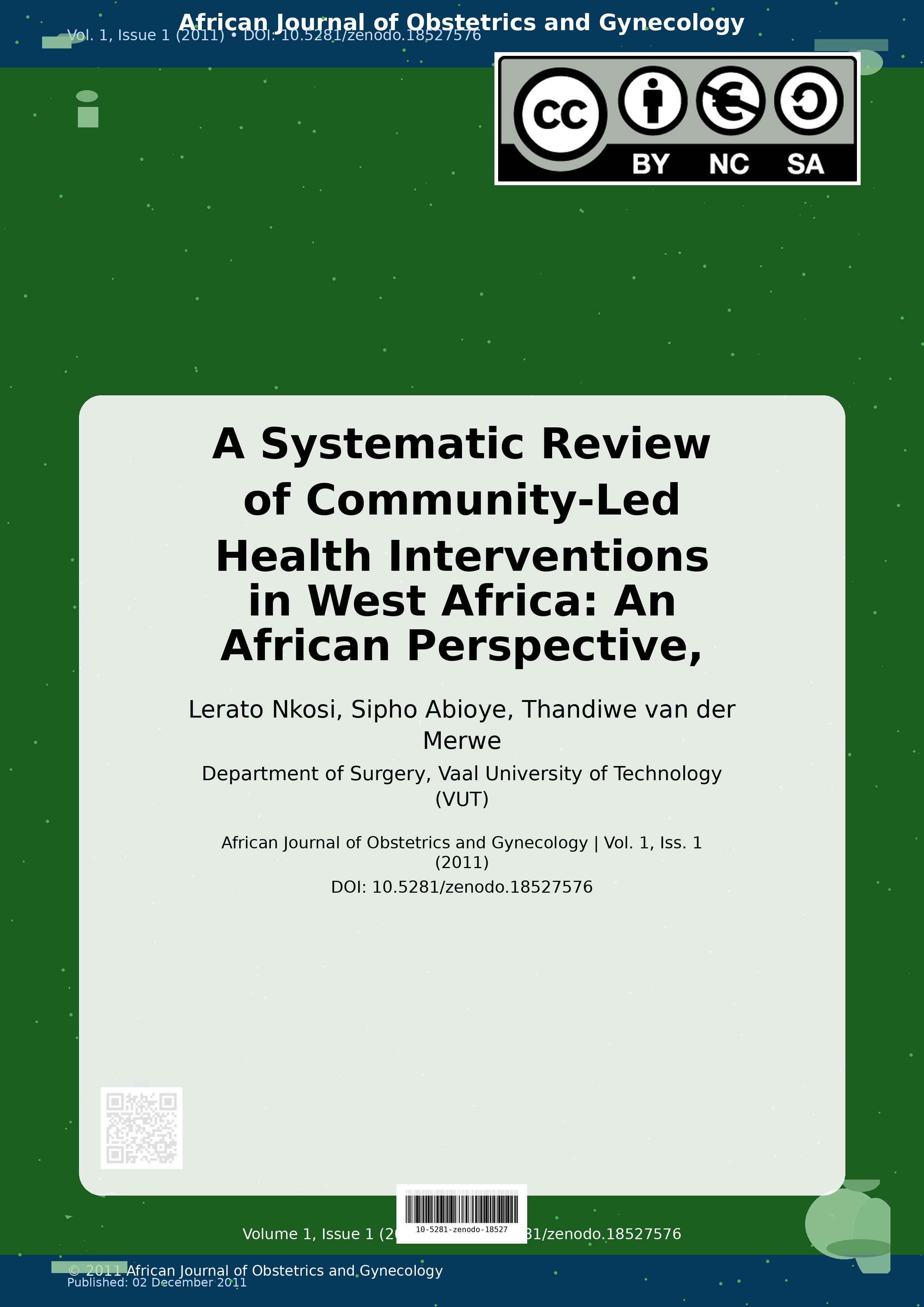 Cover image for: A Systematic Review of Community-Led Health Interventions in