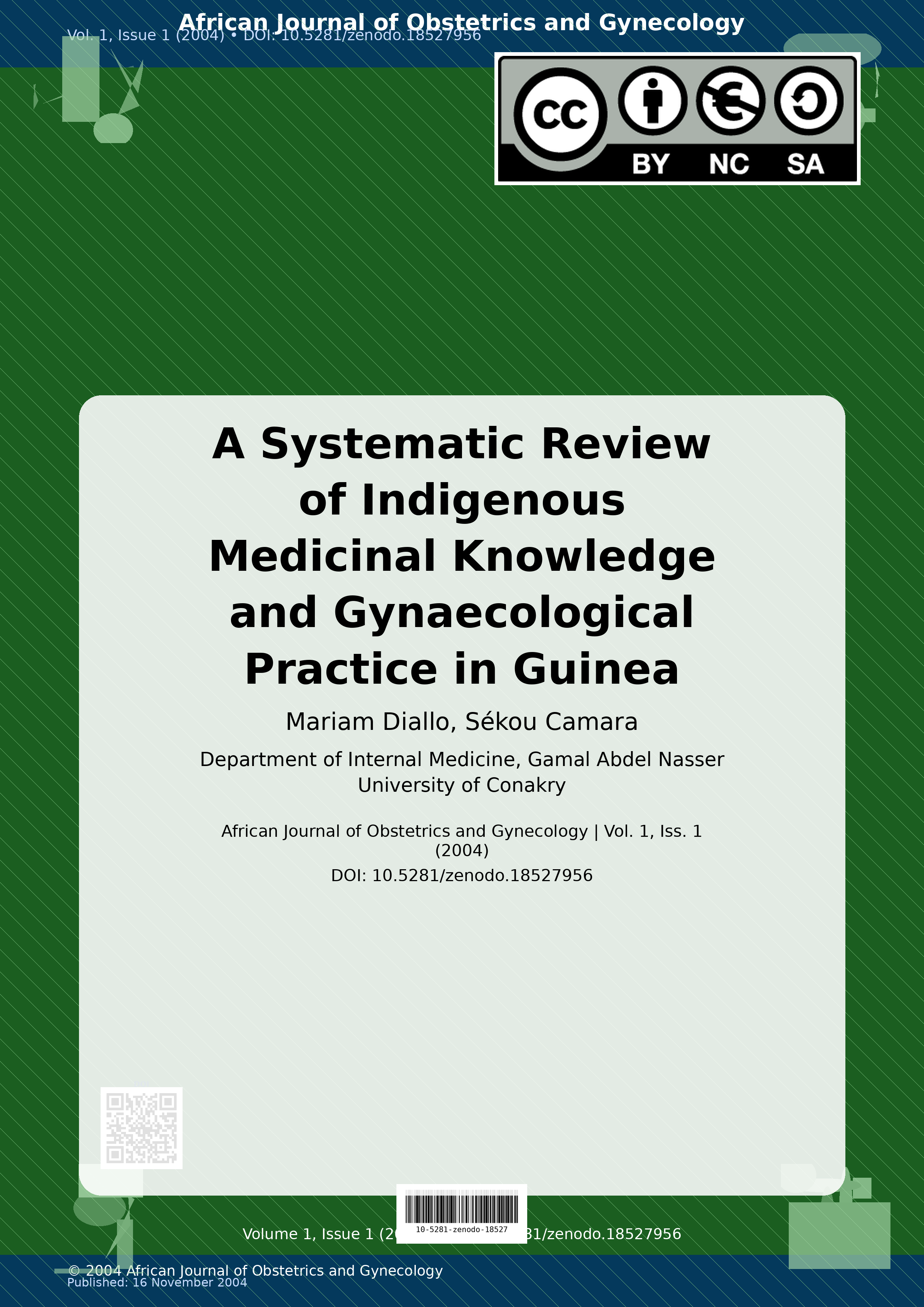 Cover image for: A Systematic Review of Indigenous Medicinal Knowledge and Gy