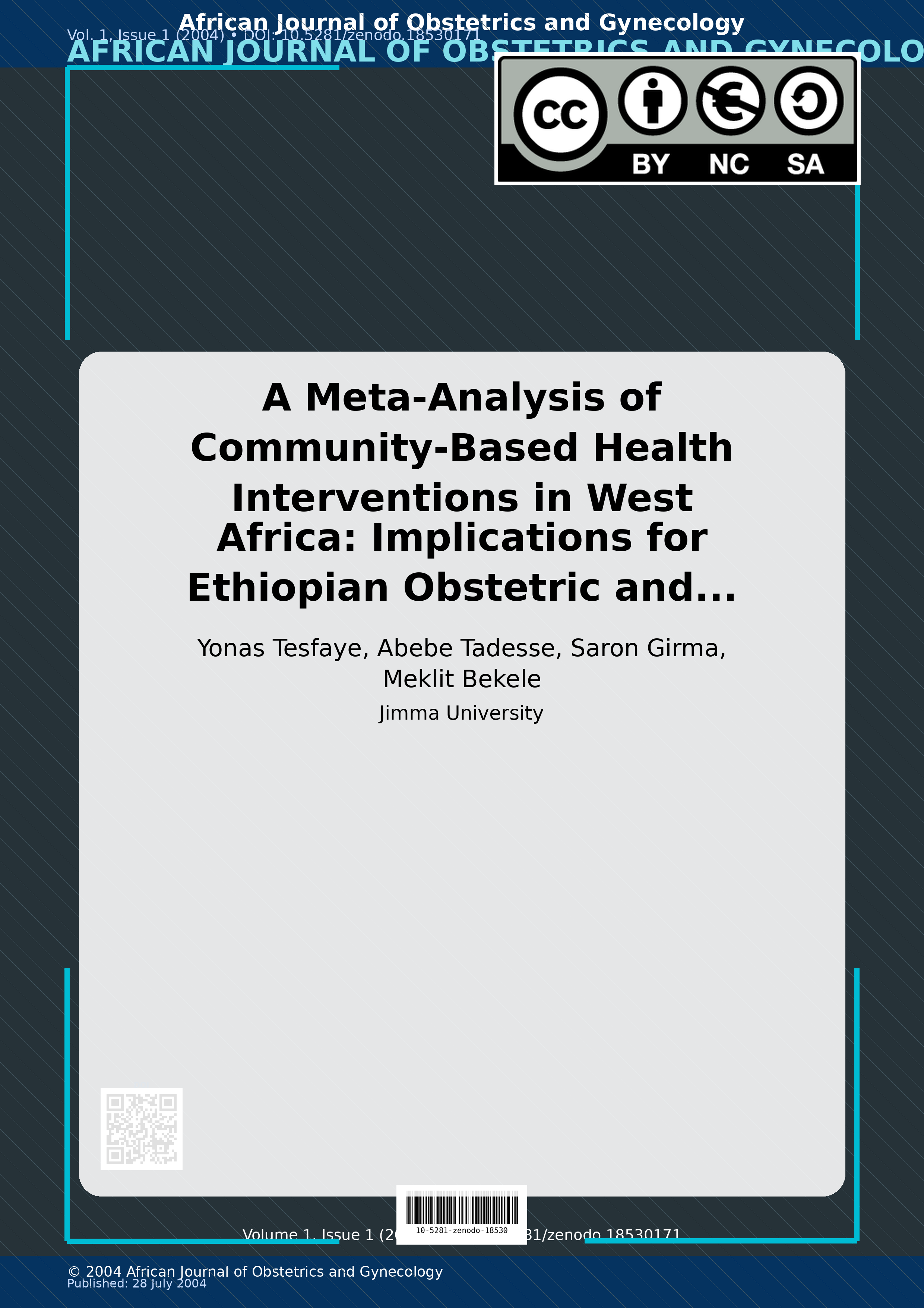 Cover image for: A Meta-Analysis of Community-Based Health Interventions in W