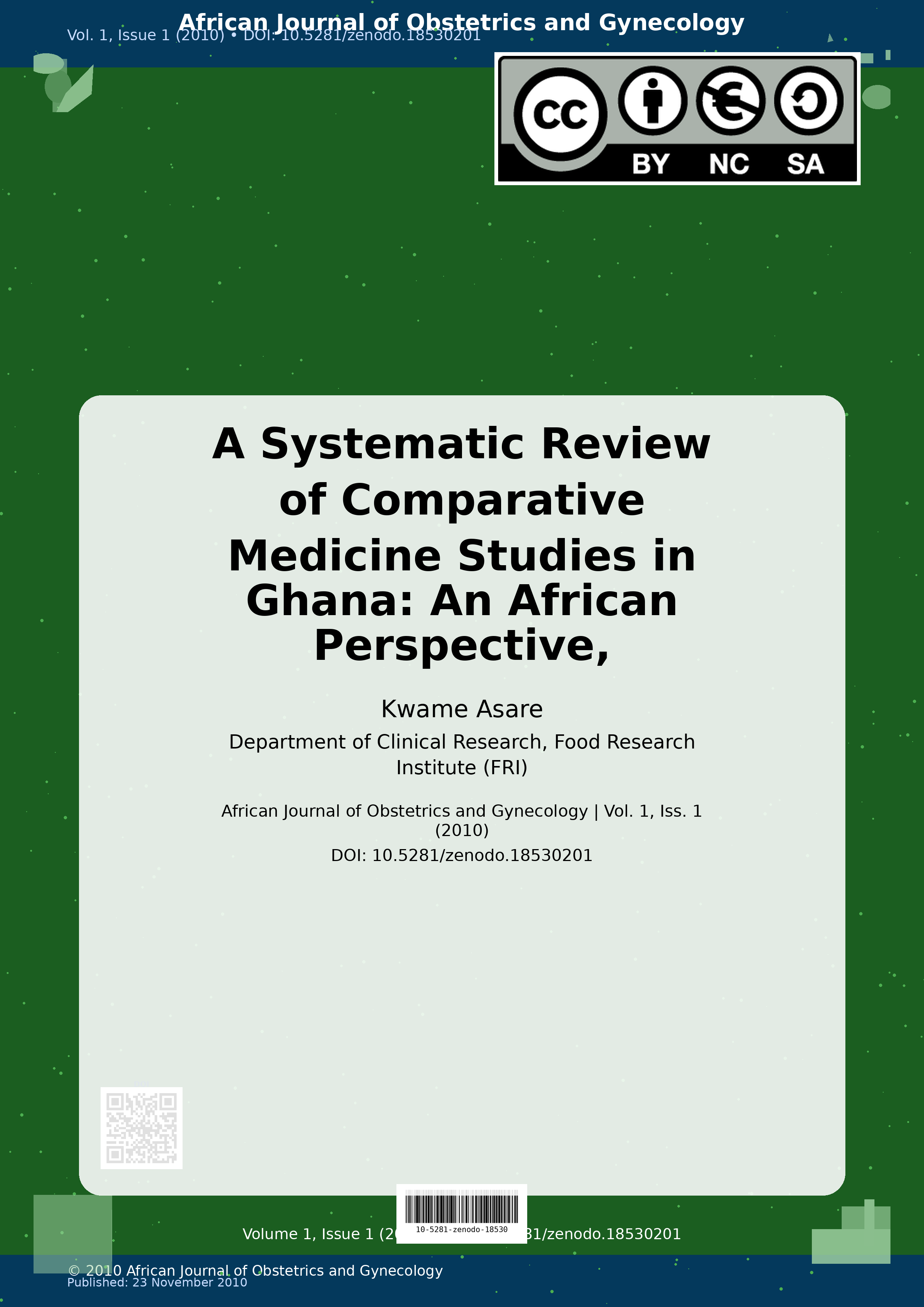 Cover image for: A Systematic Review of Comparative Medicine Studies in Ghana