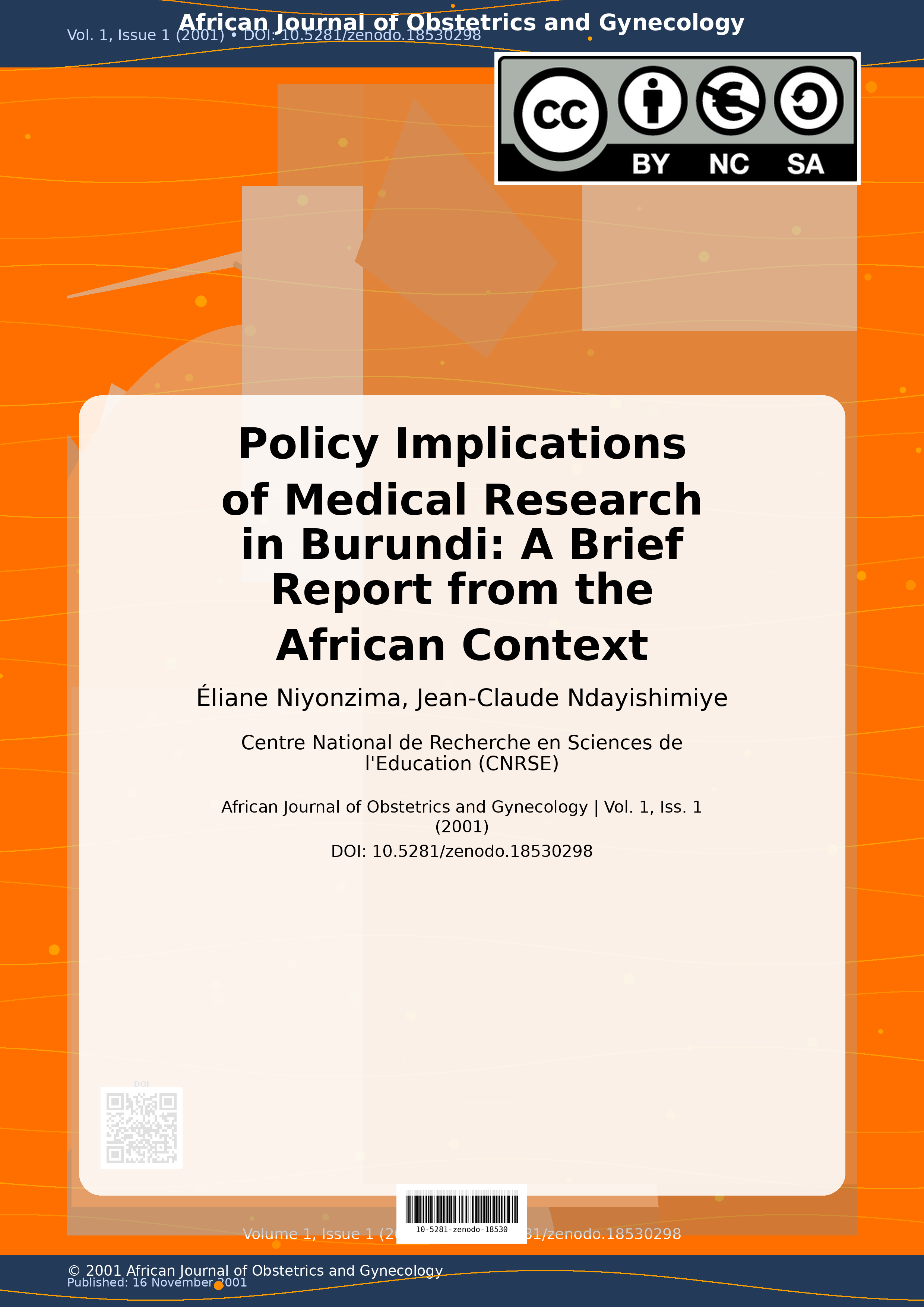 Cover image for: Policy Implications of Medical Research in Burundi