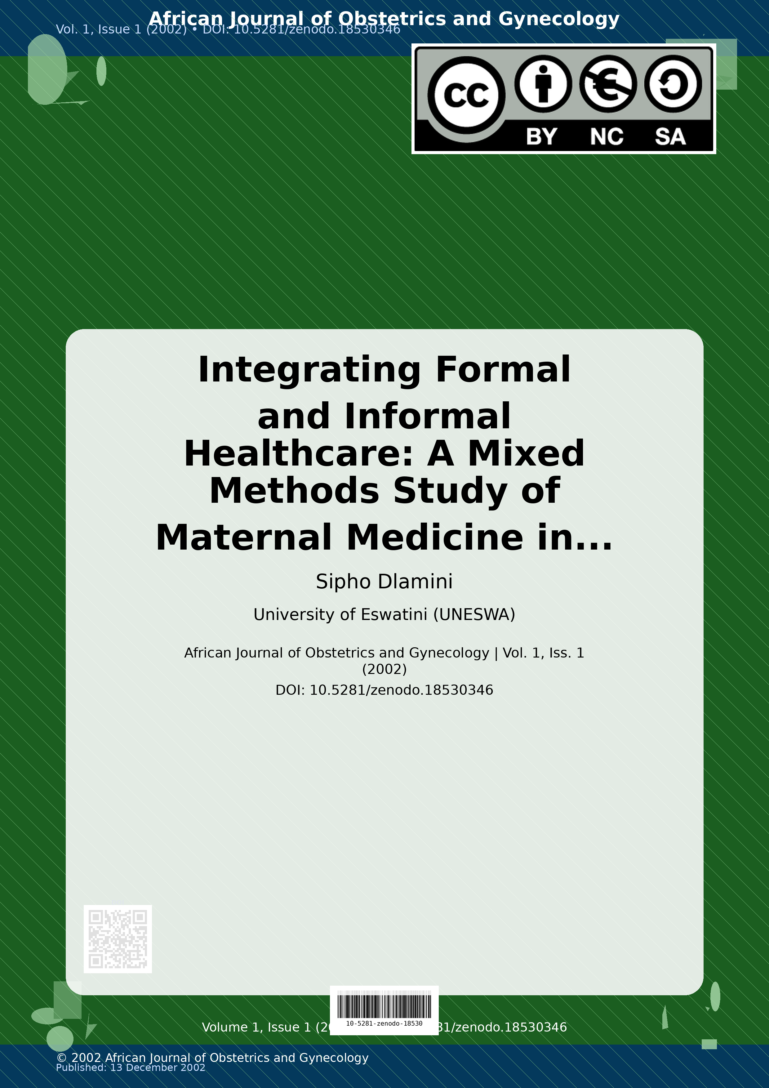 Cover image for: Integrating Formal and Informal Healthcare