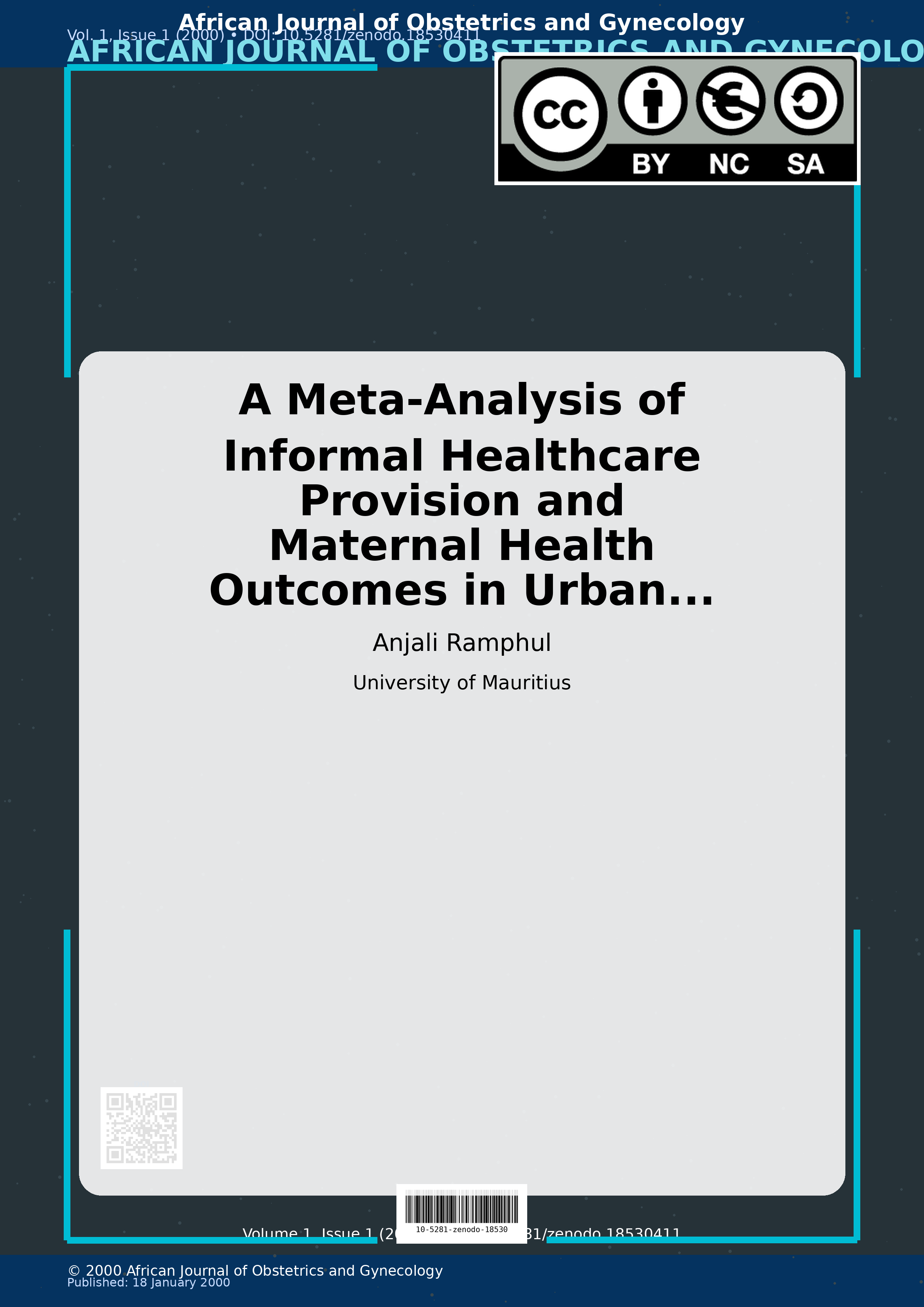 Cover image for: A Meta-Analysis of Informal Healthcare Provision and Materna