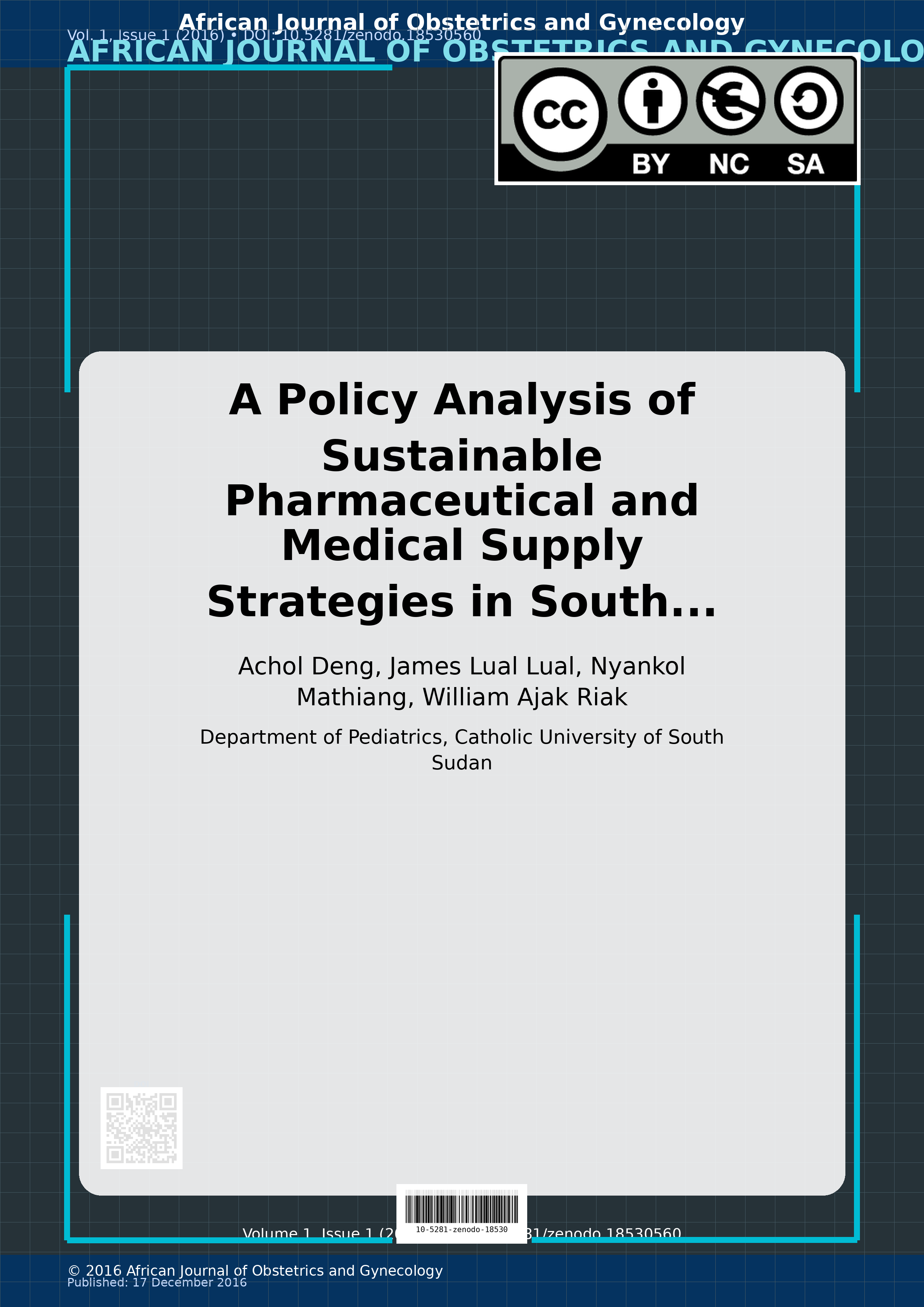 Cover image for: A Policy Analysis of Sustainable Pharmaceutical and Medical 