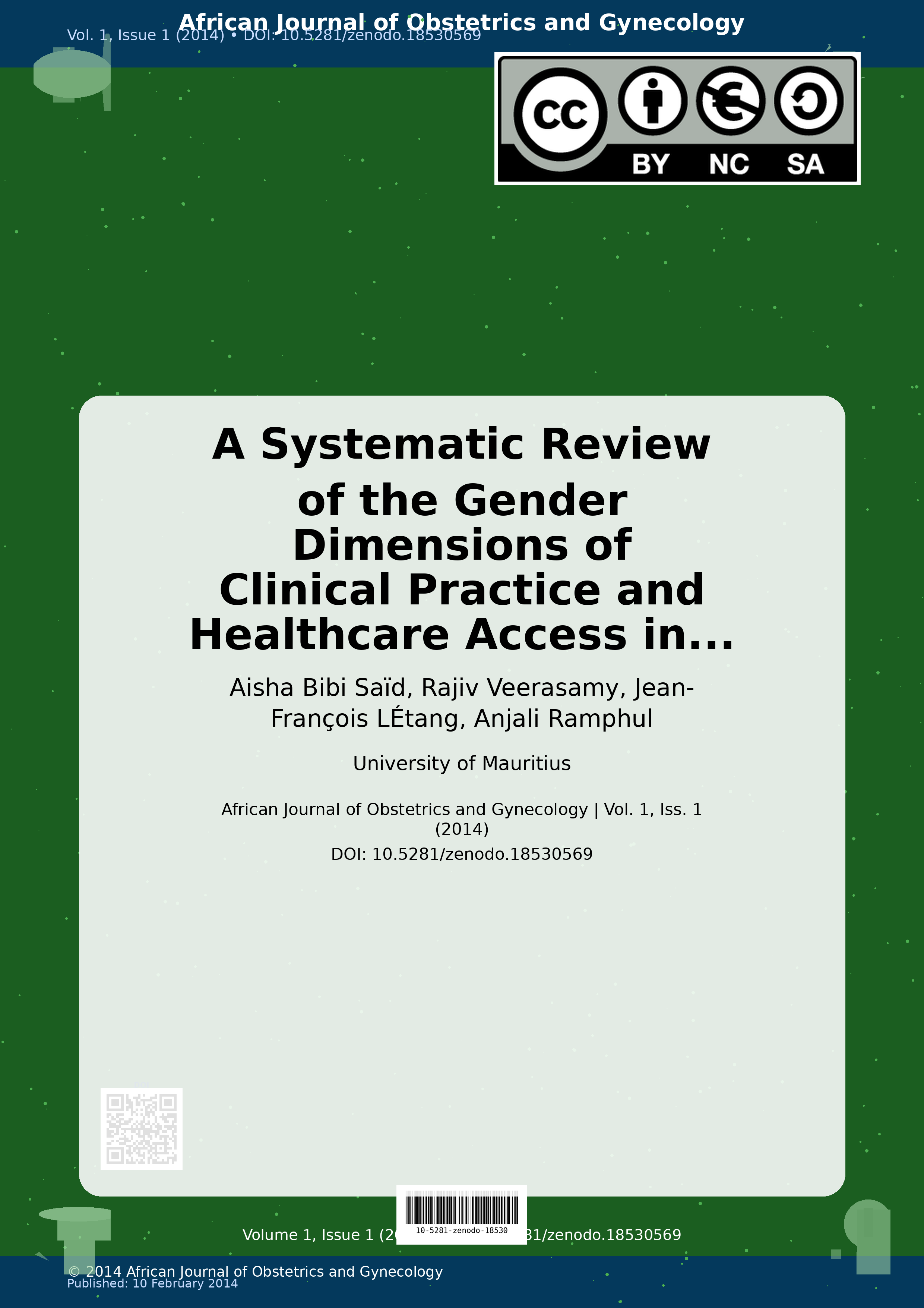 Cover image for: A Systematic Review of the Gender Dimensions of Clinical Pra