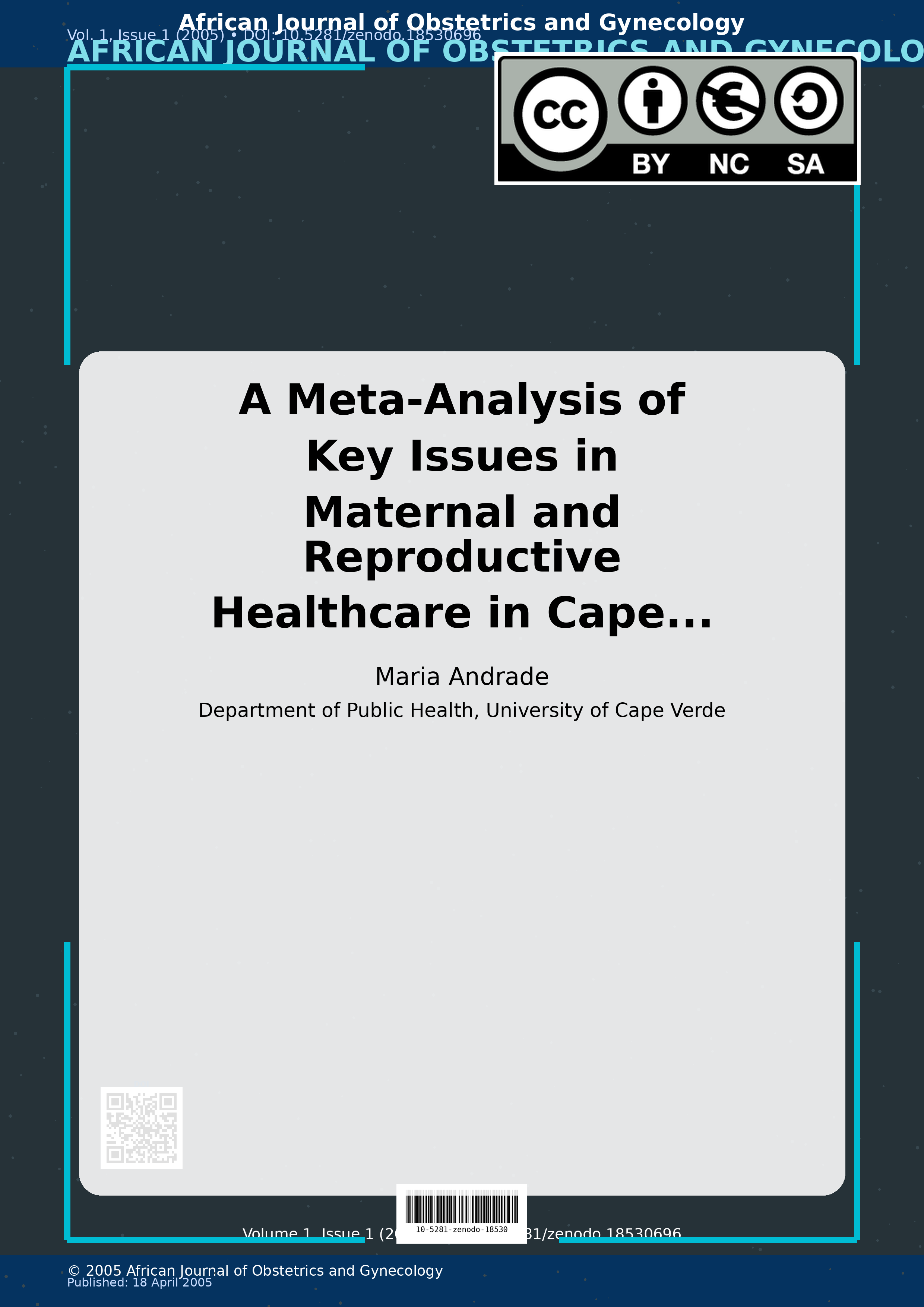 Cover image for: A Meta-Analysis of Key Issues in Maternal and Reproductive H