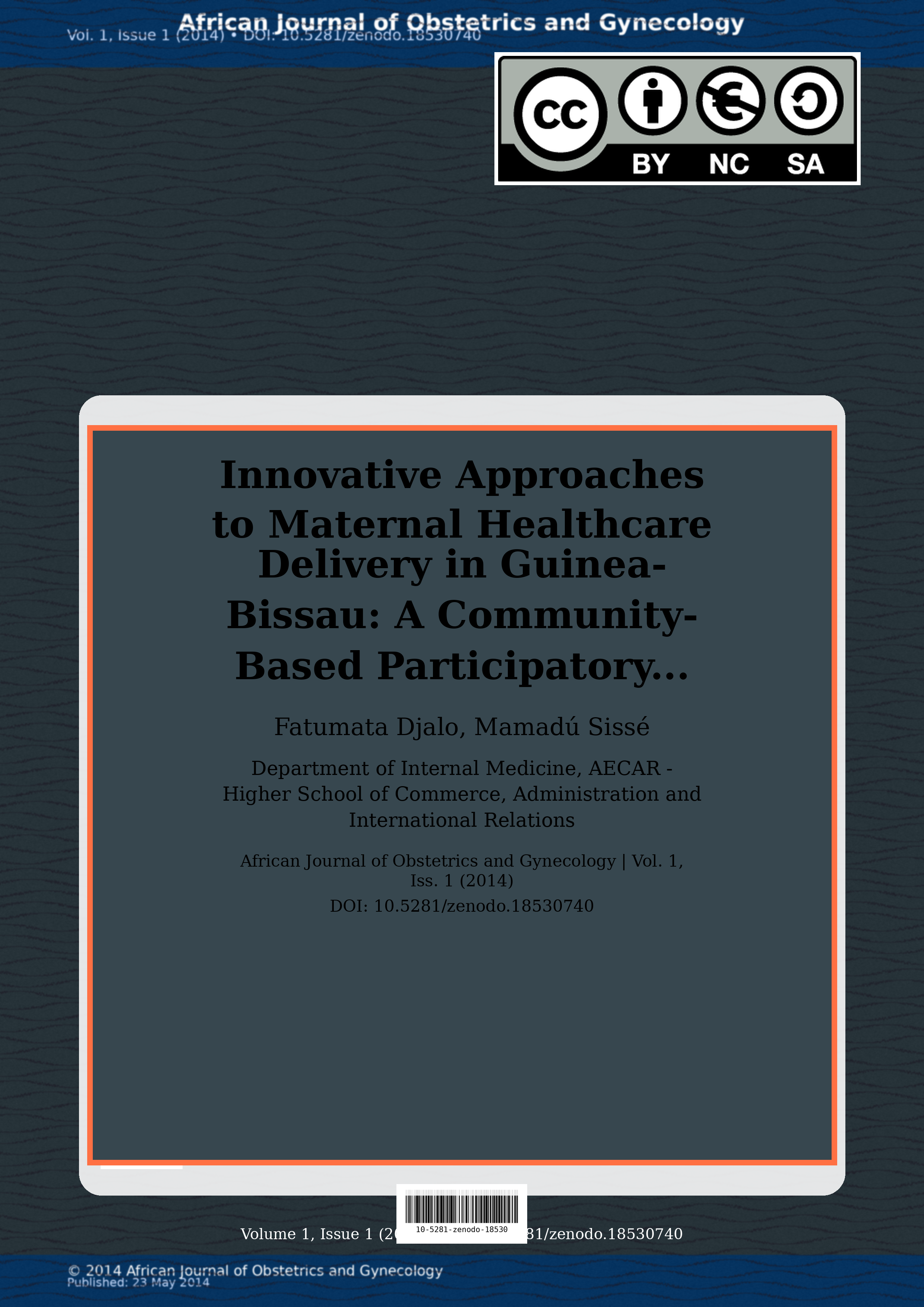 Cover image for: Innovative Approaches to Maternal Healthcare Delivery in Gui