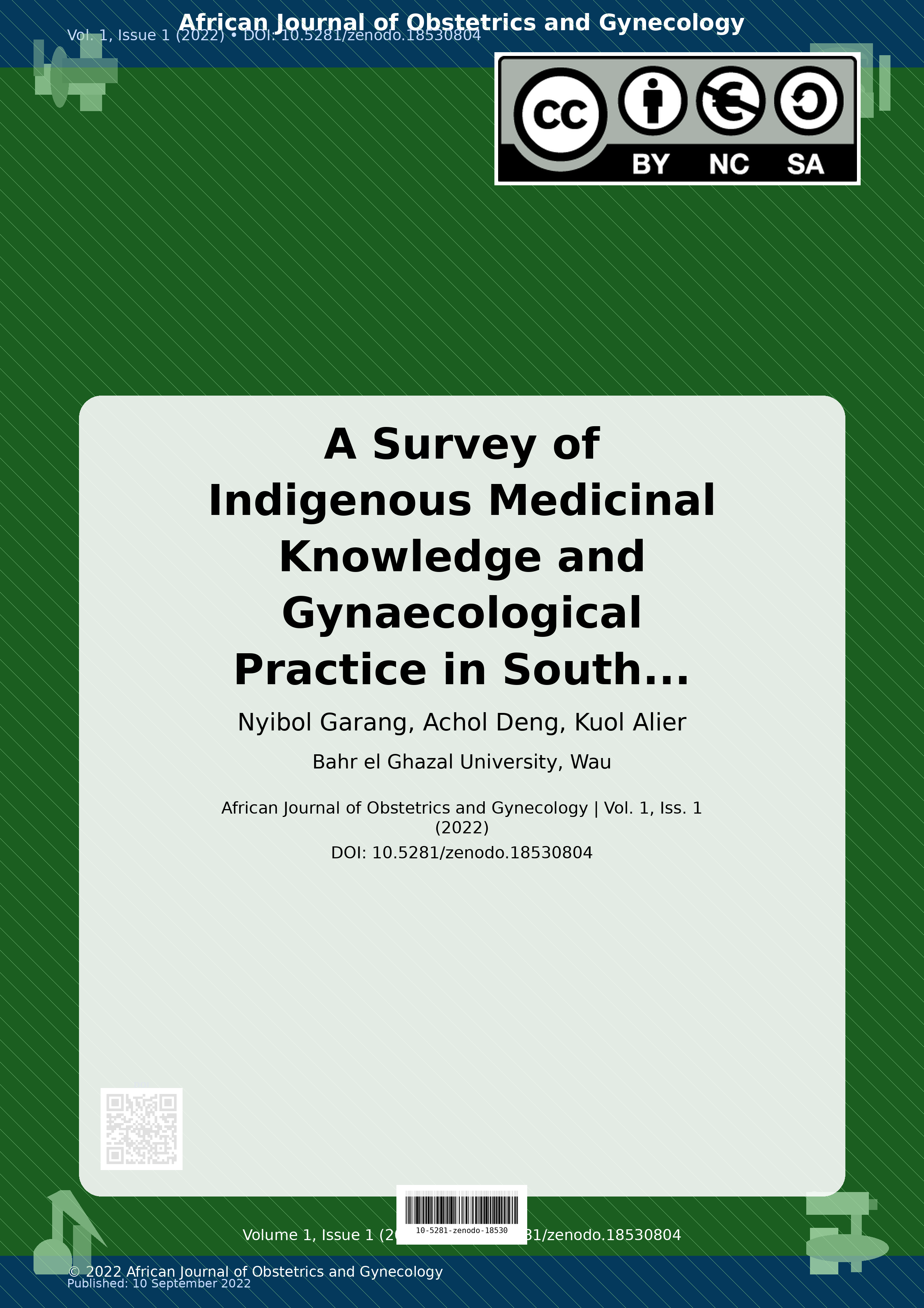 Cover image for: A Survey of Indigenous Medicinal Knowledge and Gynaecologica