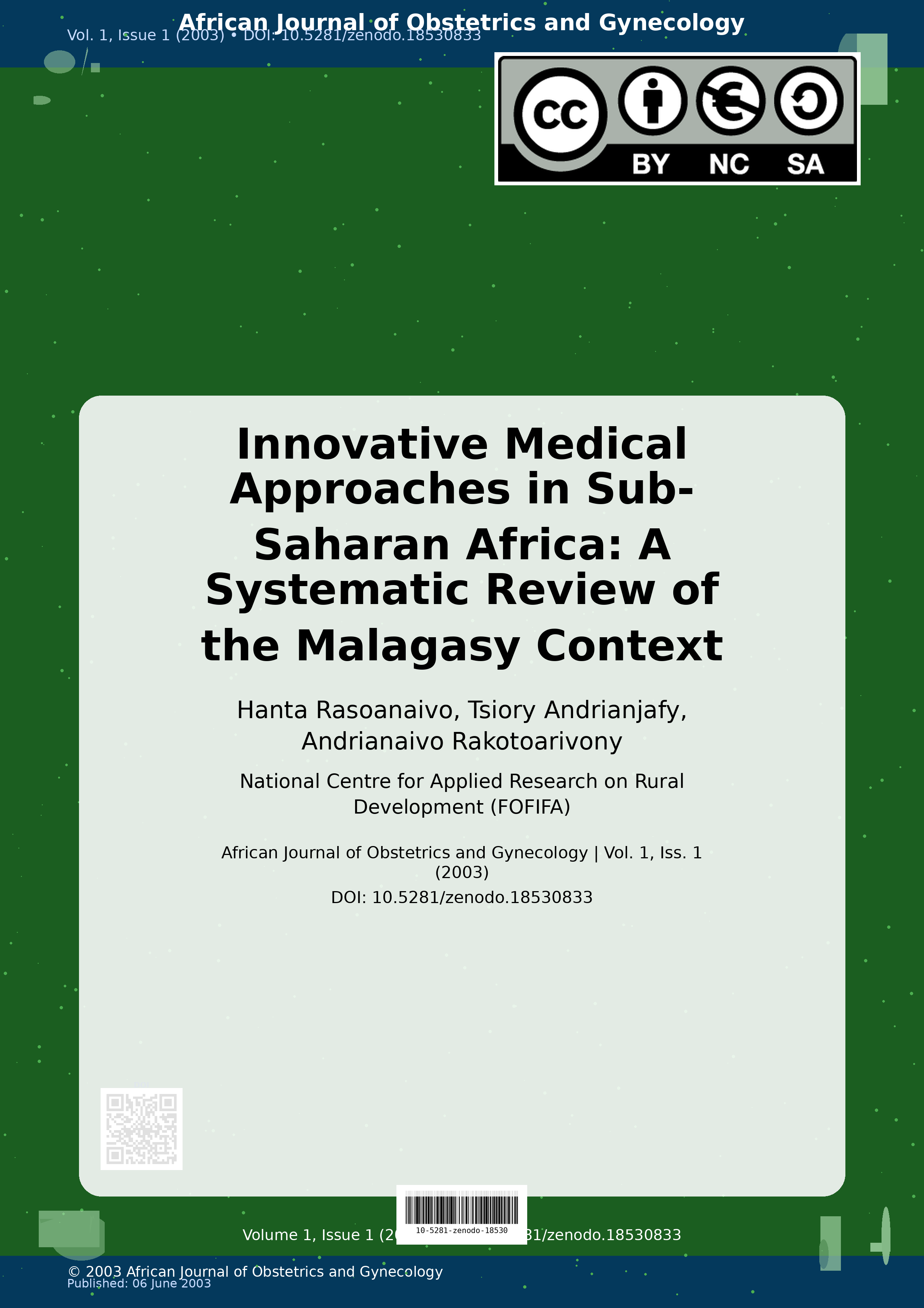 Cover image for: Innovative Medical Approaches in Sub-Saharan Africa