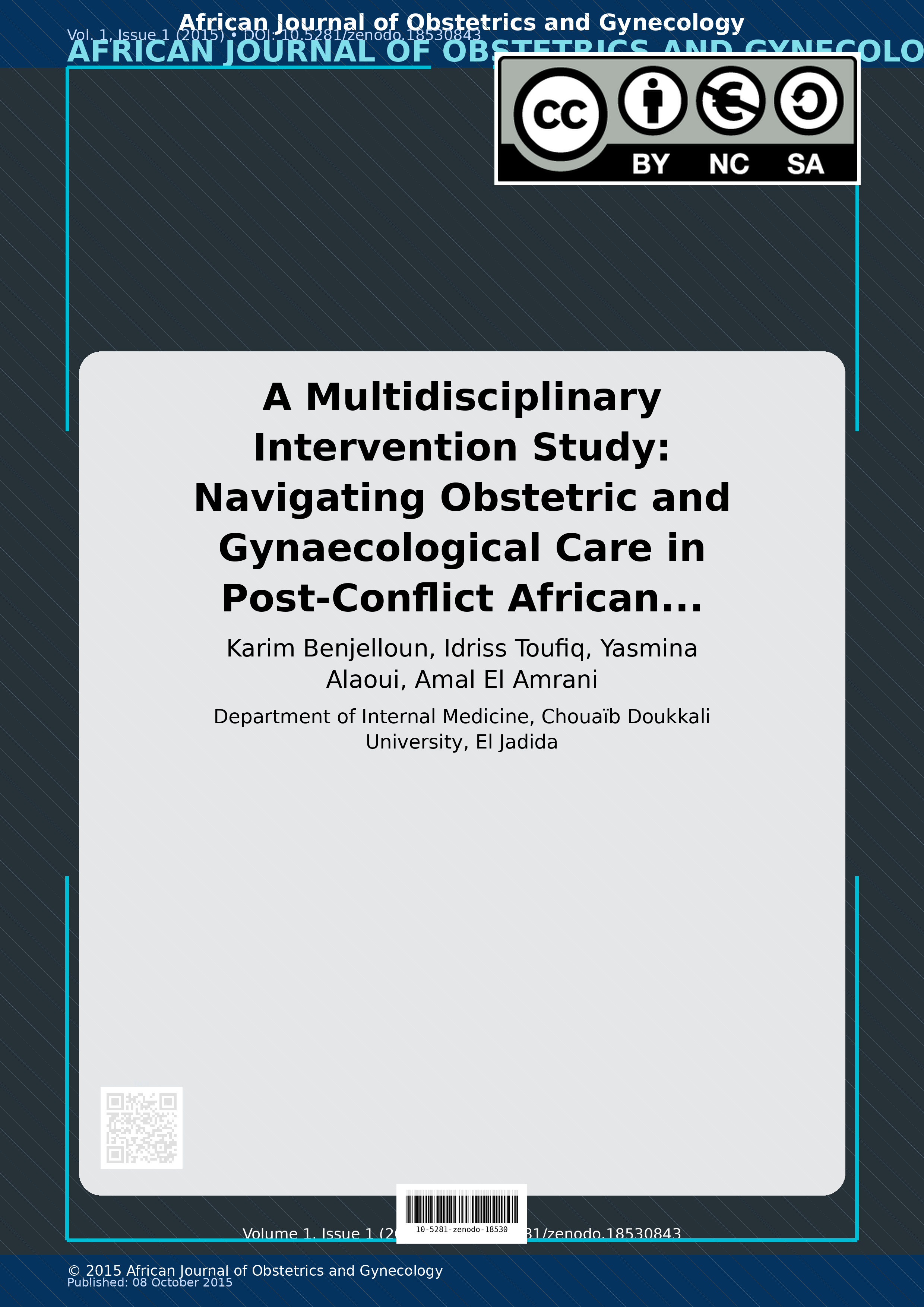 Cover image for: A Multidisciplinary Intervention Study