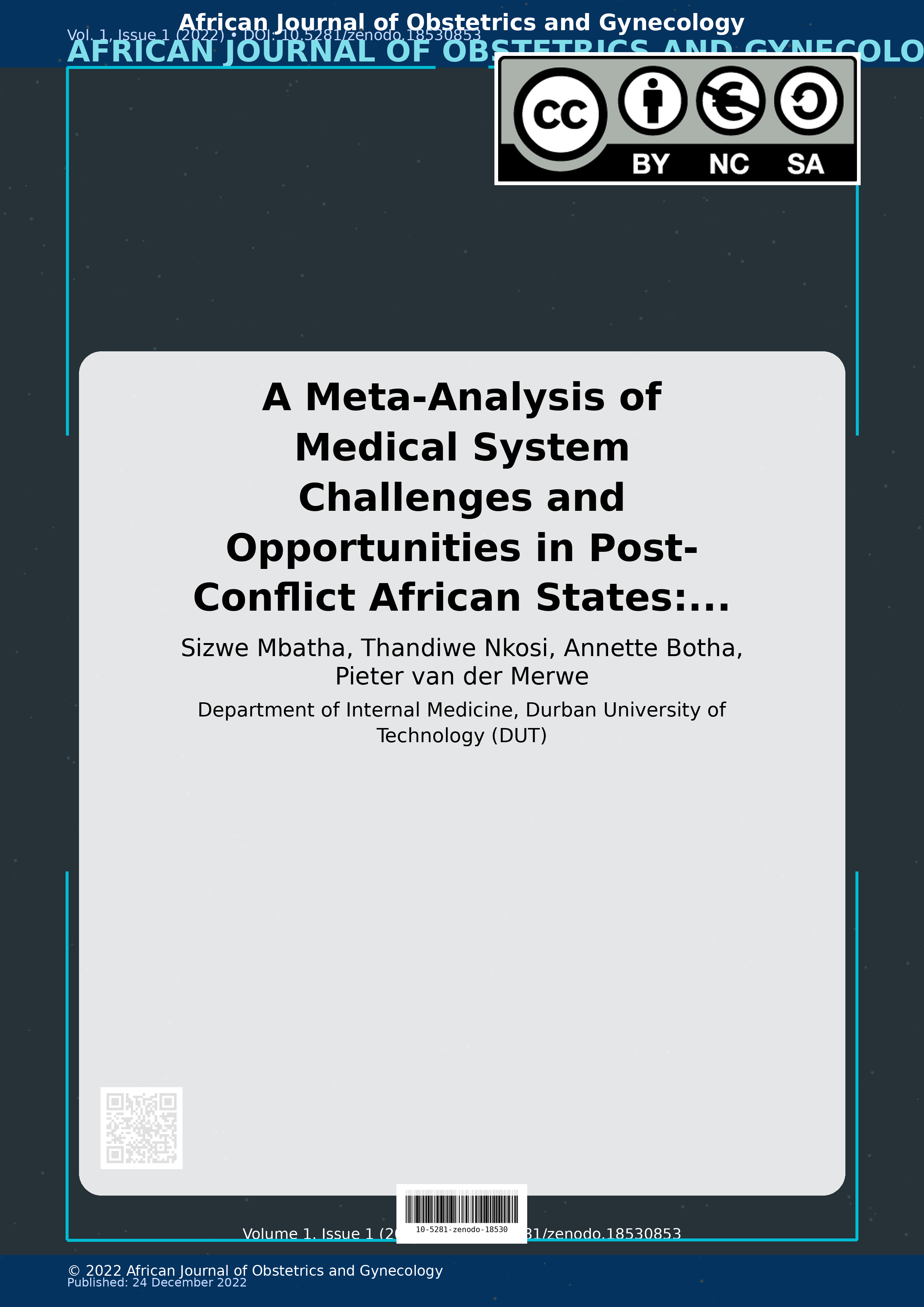 Cover image for: A Meta-Analysis of Medical System Challenges and Opportuniti