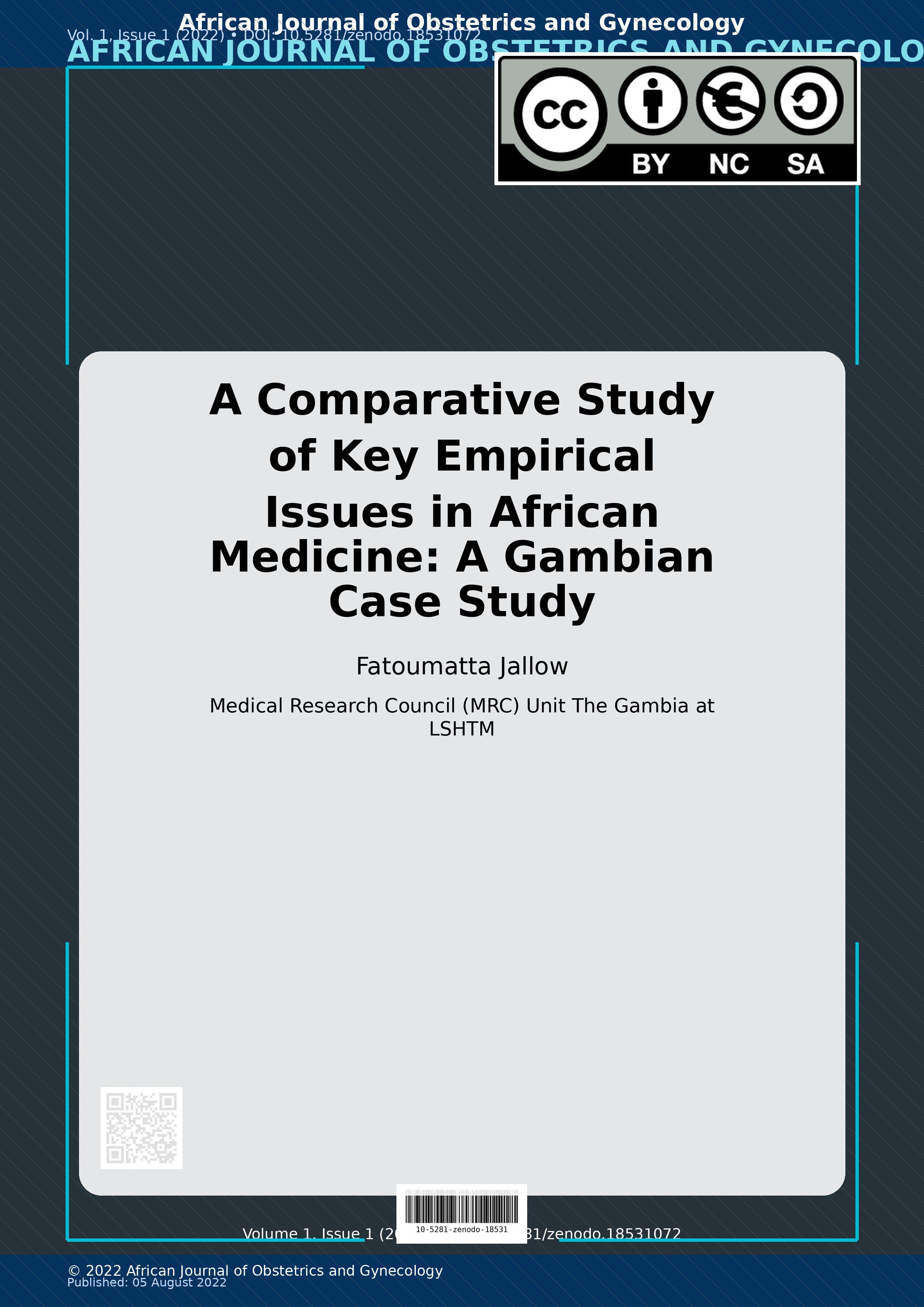 Cover image for: A Comparative Study of Key Empirical Issues in African Medic