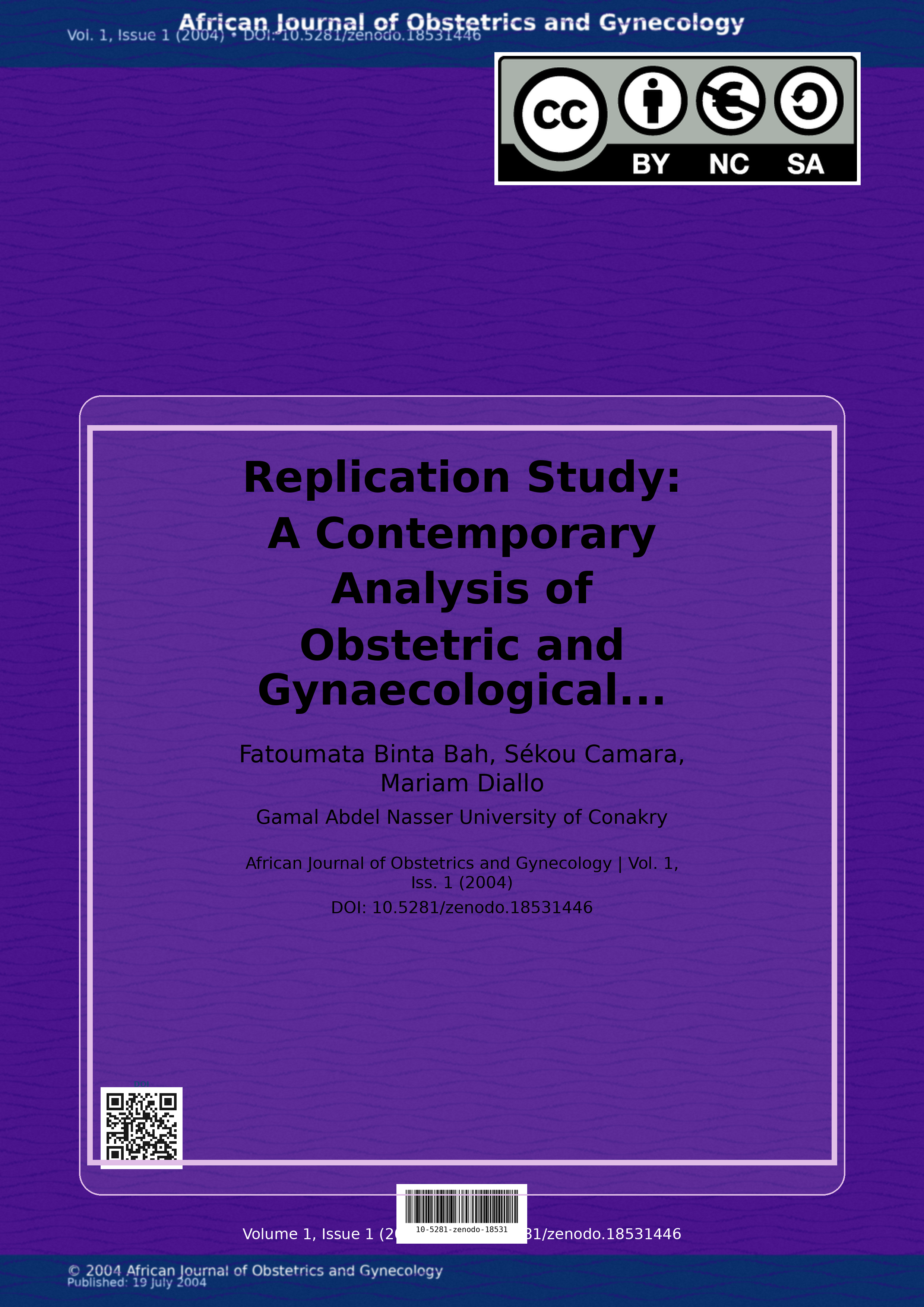 Cover image for: Replication Study