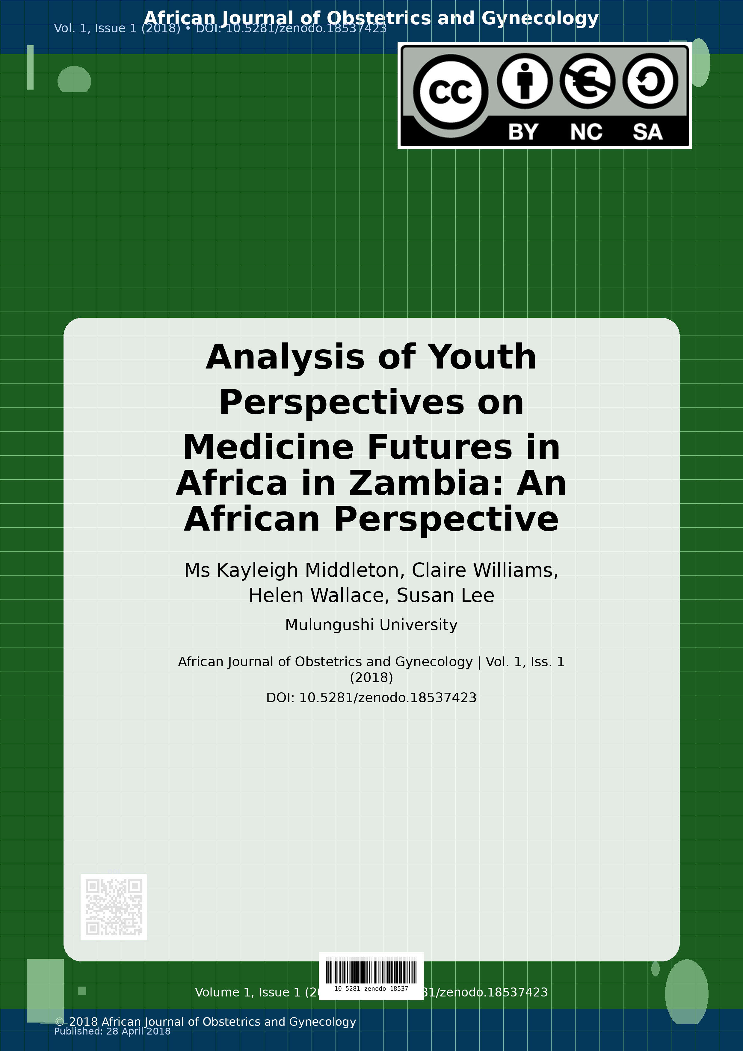 Cover image for: Analysis of Youth Perspectives on Medicine Futures in Africa