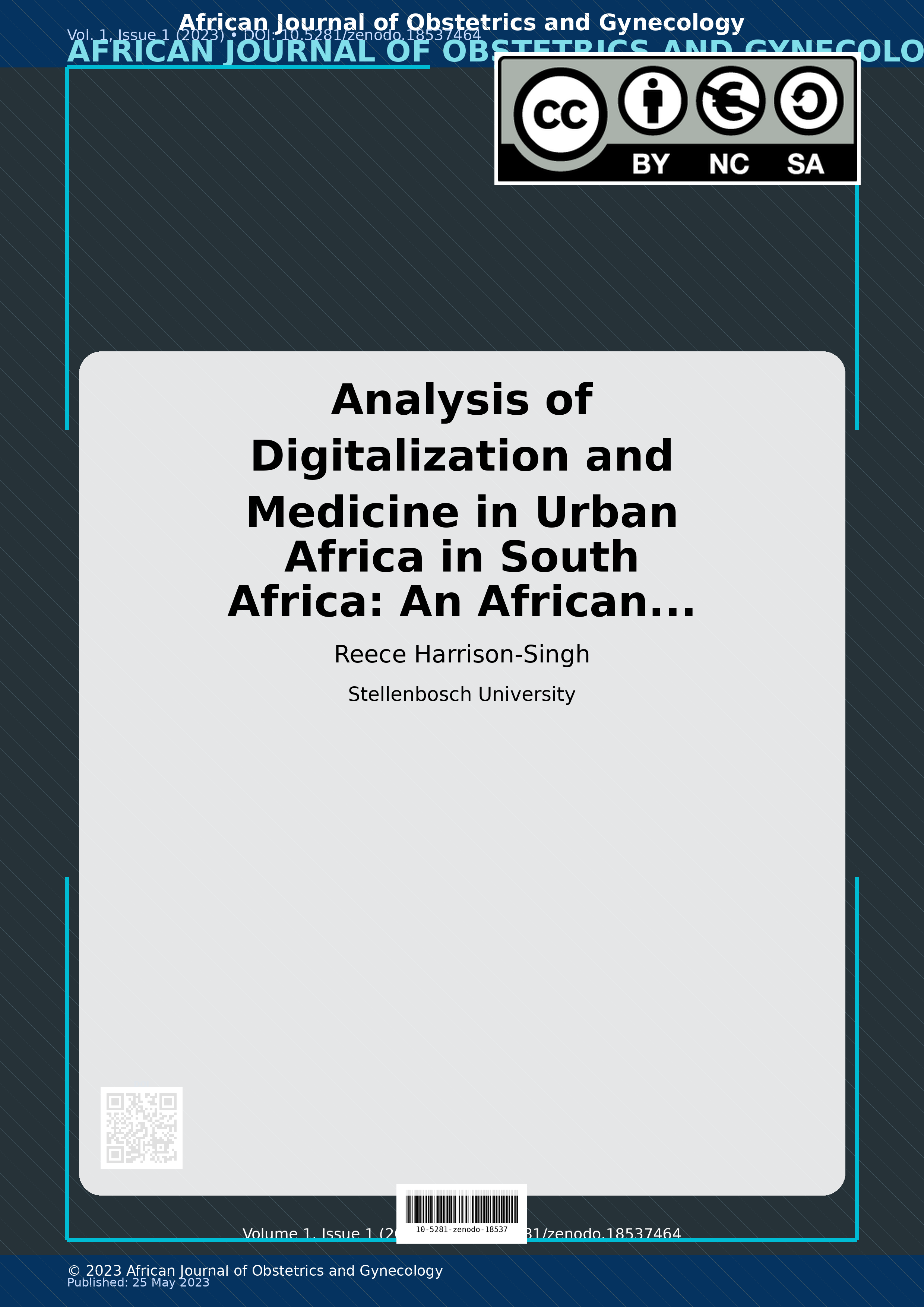 Cover image for: Analysis of Digitalization and Medicine in Urban Africa in S