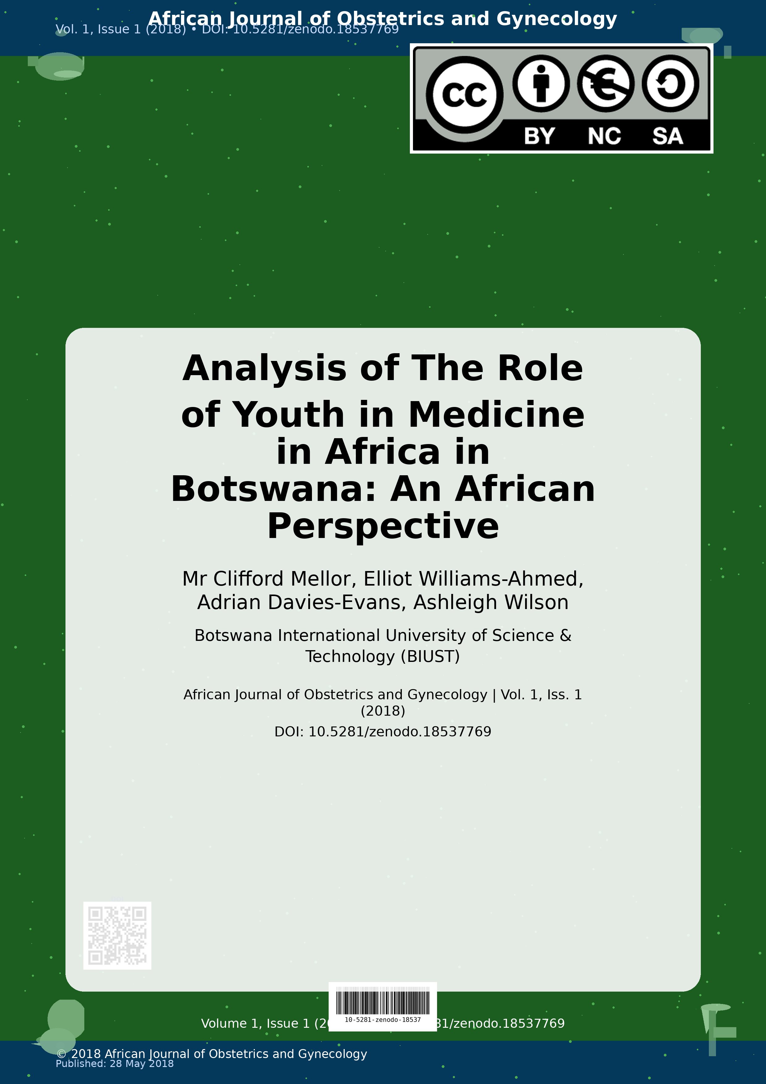 Cover image for: Analysis of The Role of Youth in Medicine in Africa in Botsw