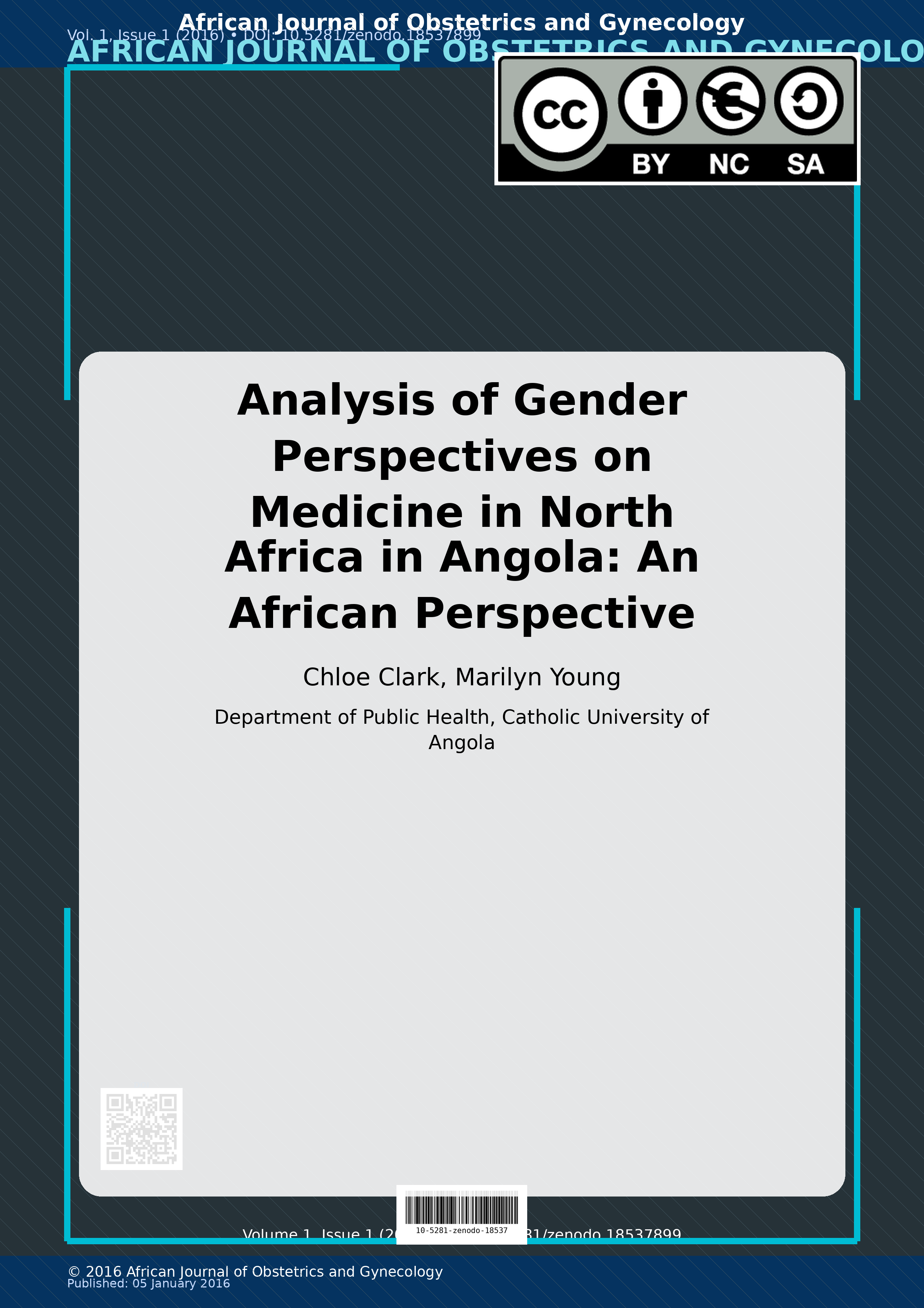 Cover image for: Analysis of Gender Perspectives on Medicine in North Africa 