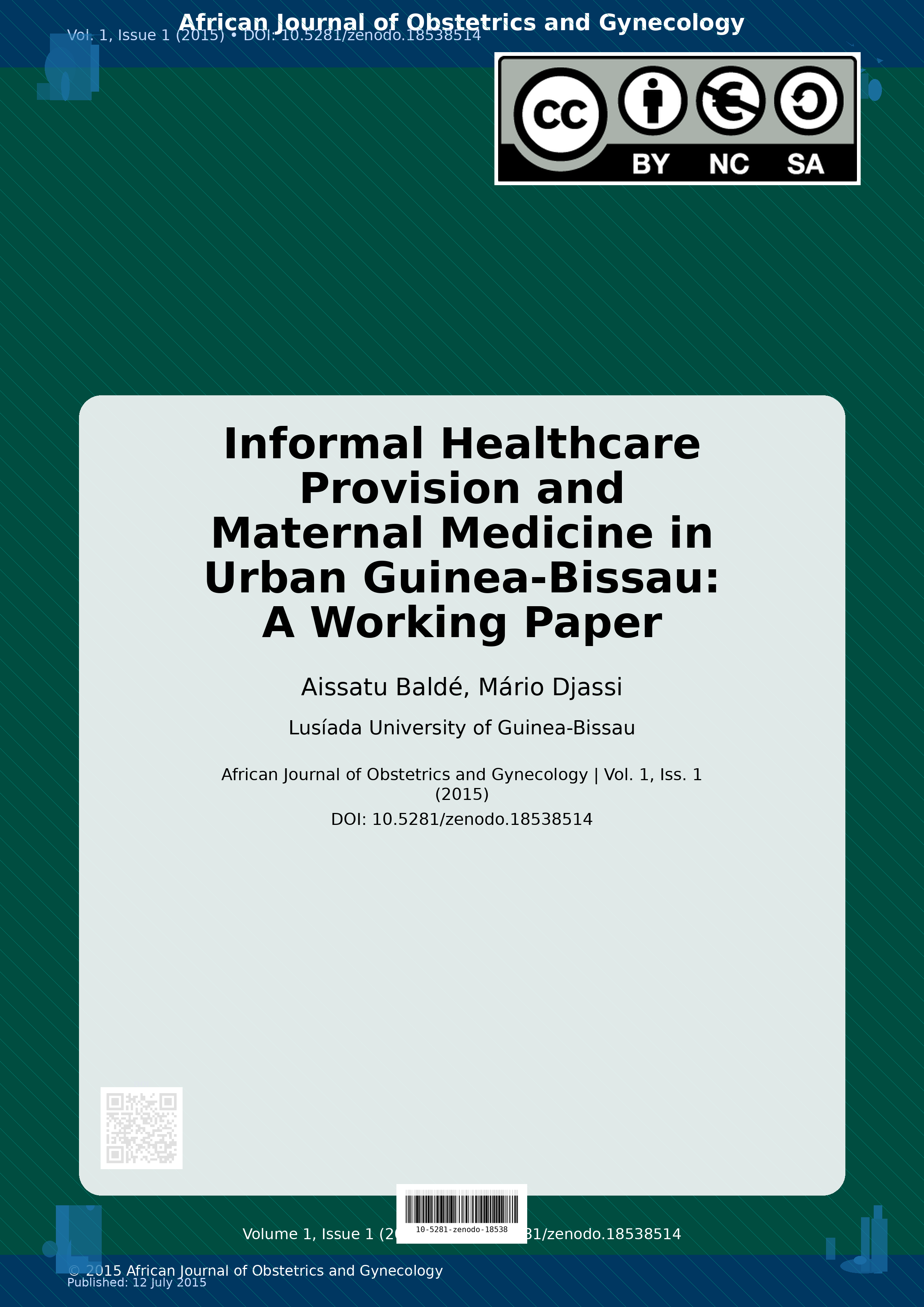 Cover image for: Informal Healthcare Provision and Maternal Medicine in Urban