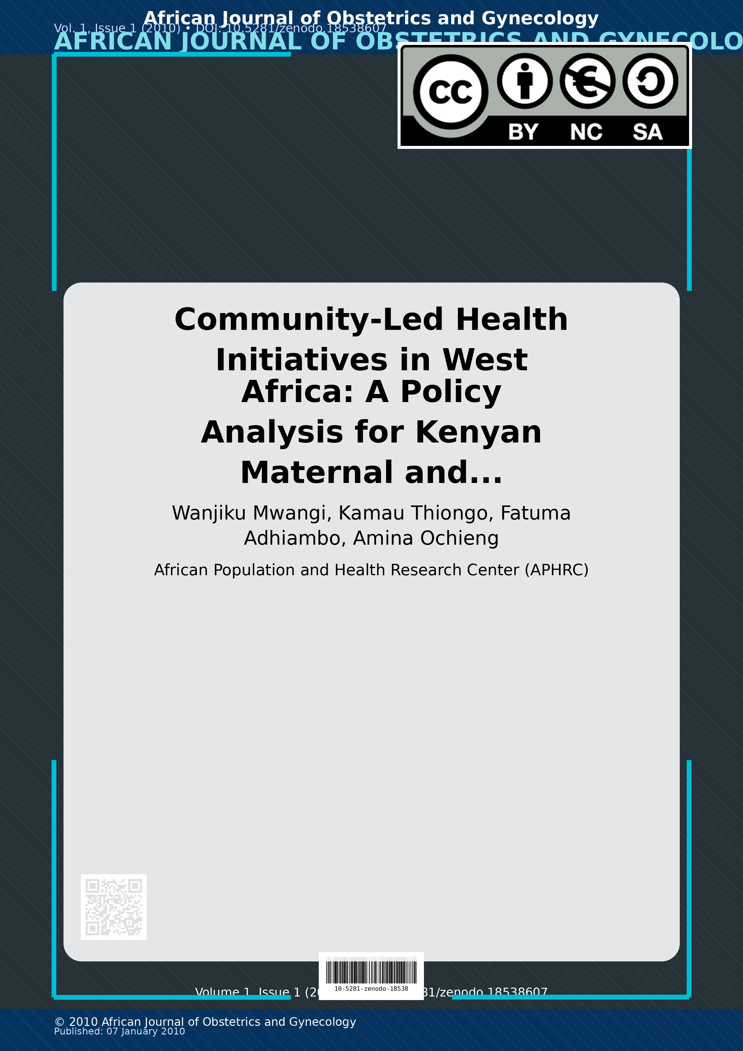 Cover image for: Community-Led Health Initiatives in West Africa