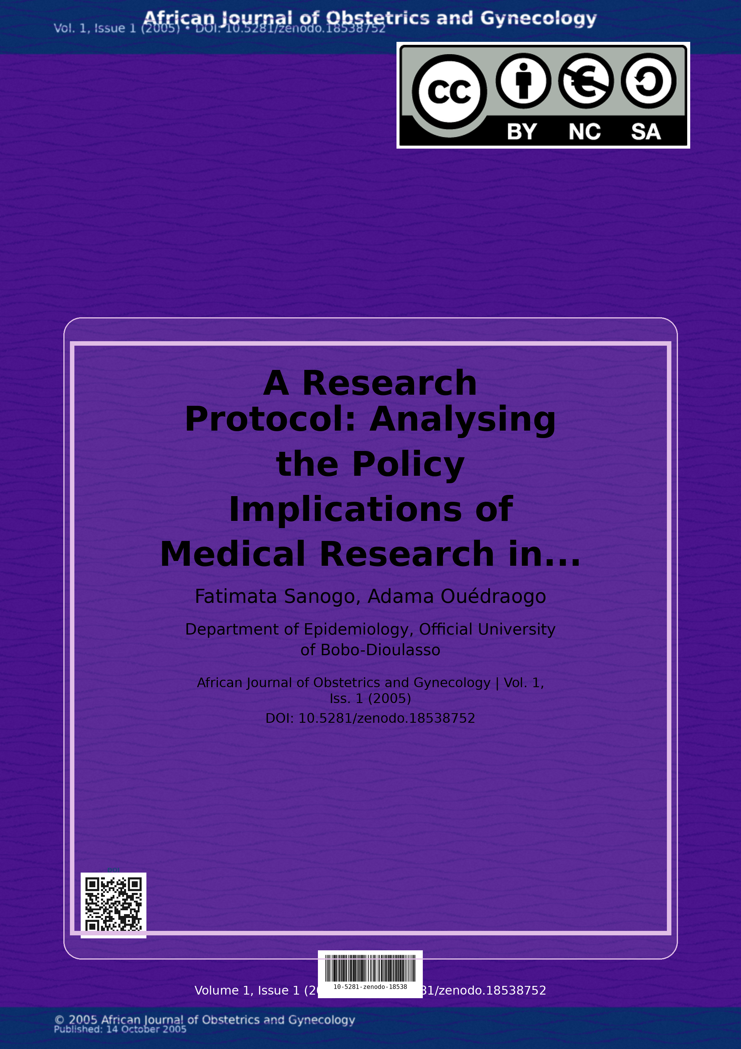 Cover image for: A Research Protocol