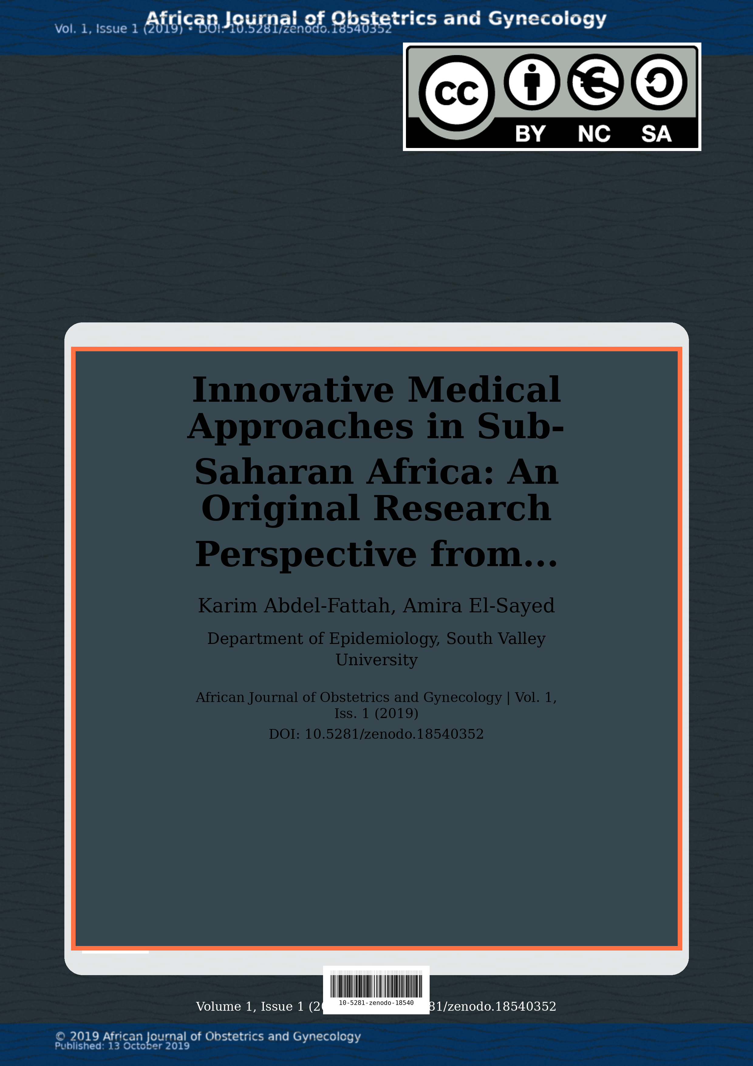 Cover image for: Innovative Medical Approaches in Sub-Saharan Africa