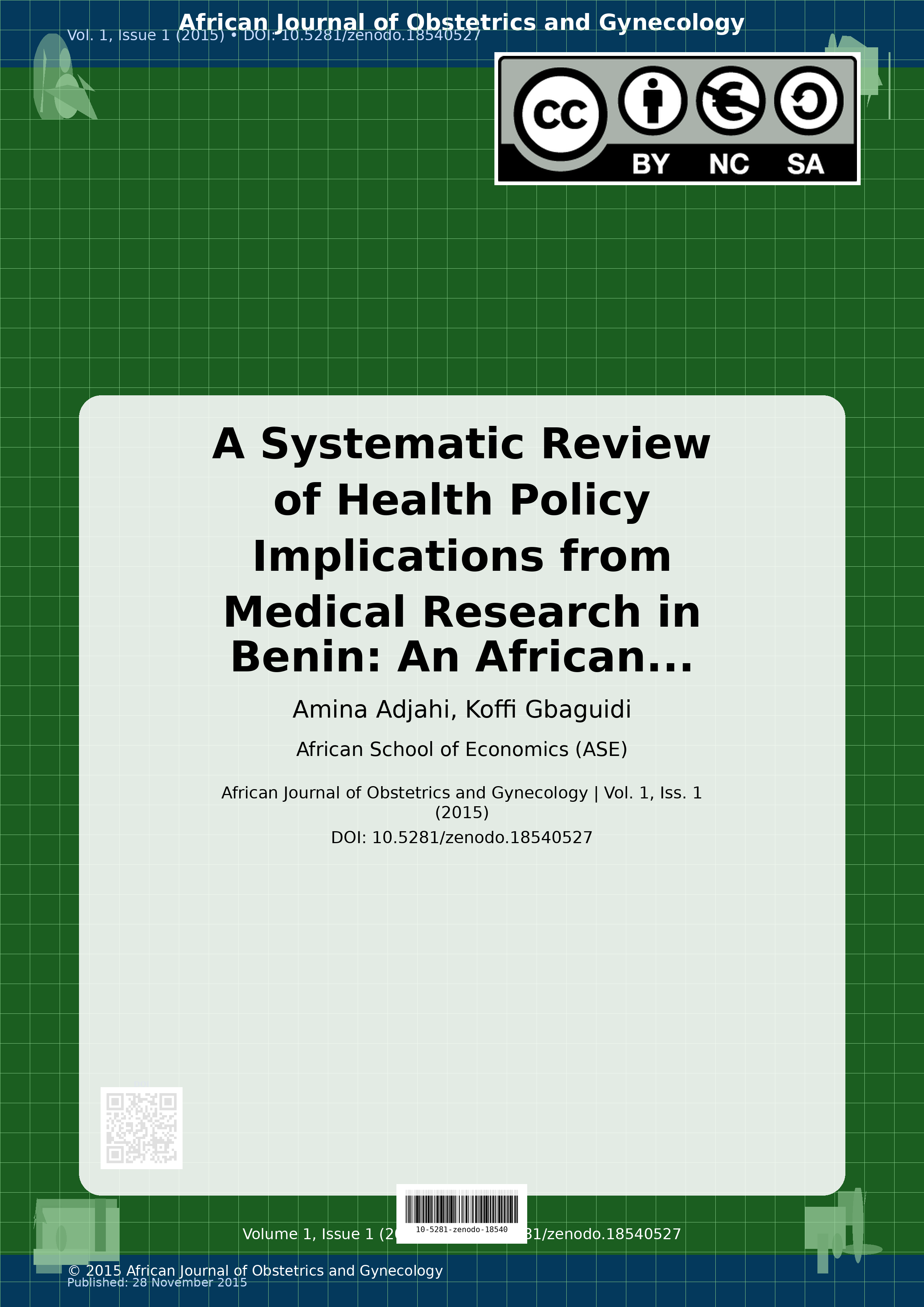 Cover image for: A Systematic Review of Health Policy Implications from Medic